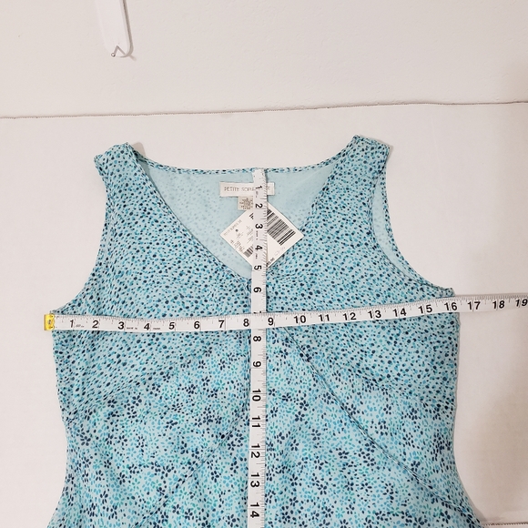 Petite Sophisticate dress Women's size 4 blue floral nwt - Picture 5 of 8